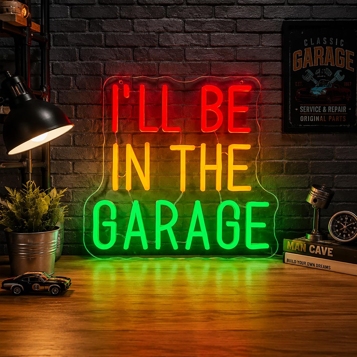 Outdoor Power Garage - I'll Be In The Garage LED