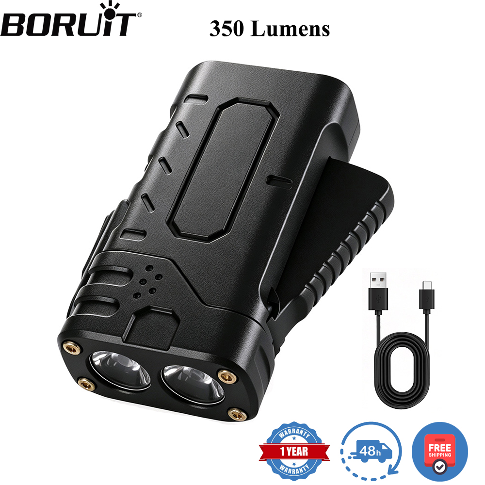 Outdoor Power Supply - BORUIiT Hand Crank EDC LED Flashlight