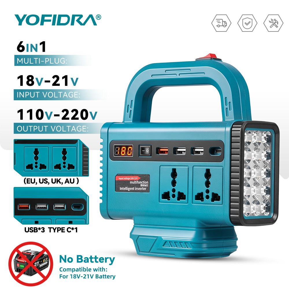 Outdoor Powerwall - YOFIDRA 220V Portable Power Inverter Outdoor