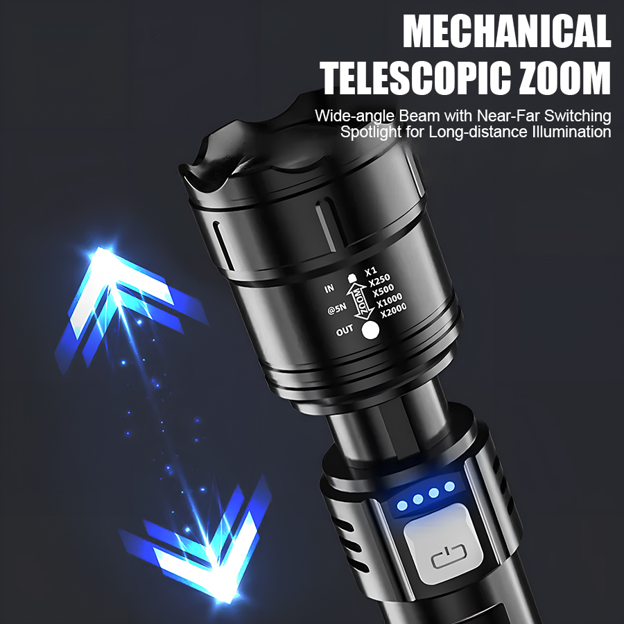 High Power P50 LED Flashlight  - Outdoor Power Supply review and price