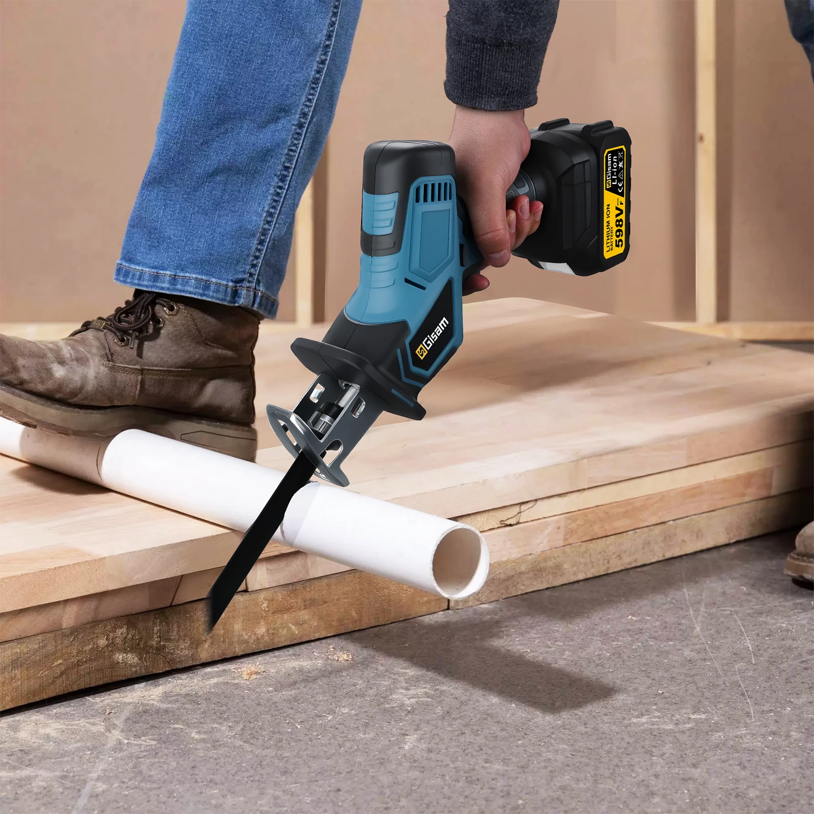 Gisam 3600w Brushless Reciproc - Pole Saw Cordless review and price