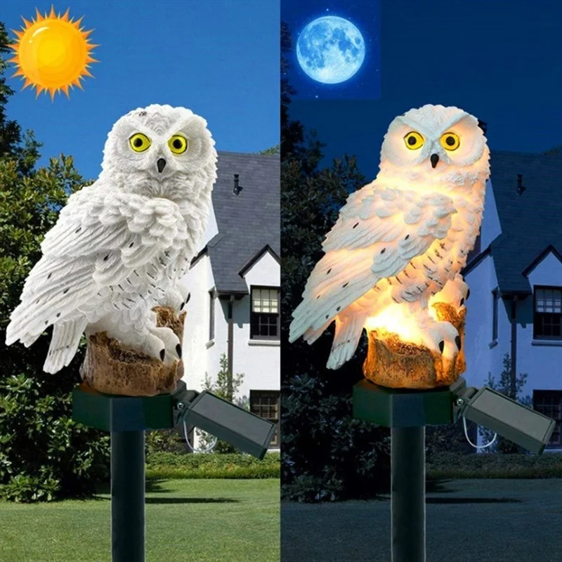 Solar Owl Statue Garden Light  - Outdoor Power Supply review and price