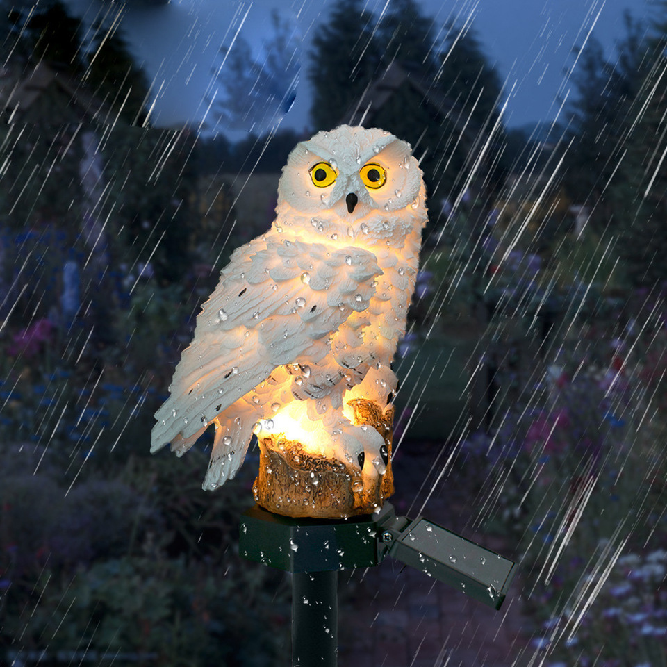 Solar Owl Statue Garden Light  - Outdoor Power Supply review and price