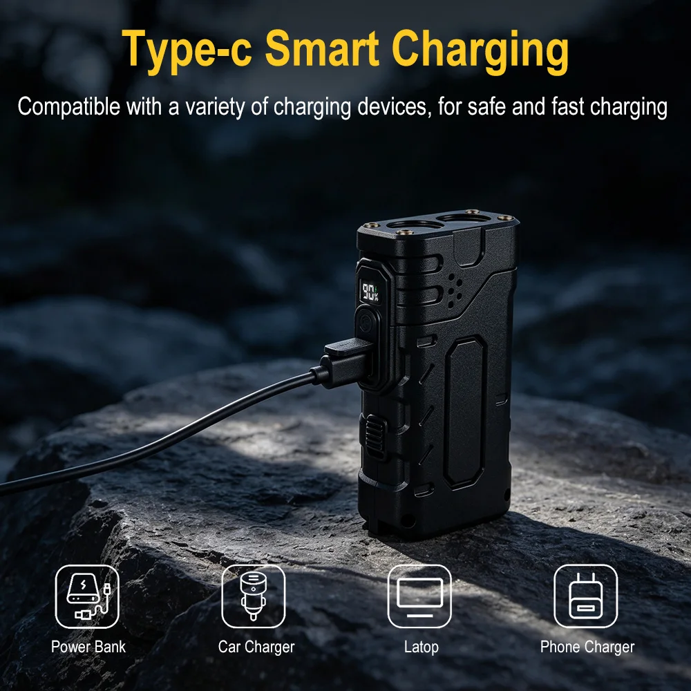 BORUIiT Hand Crank EDC LED Fla - Outdoor Power Supply review and price