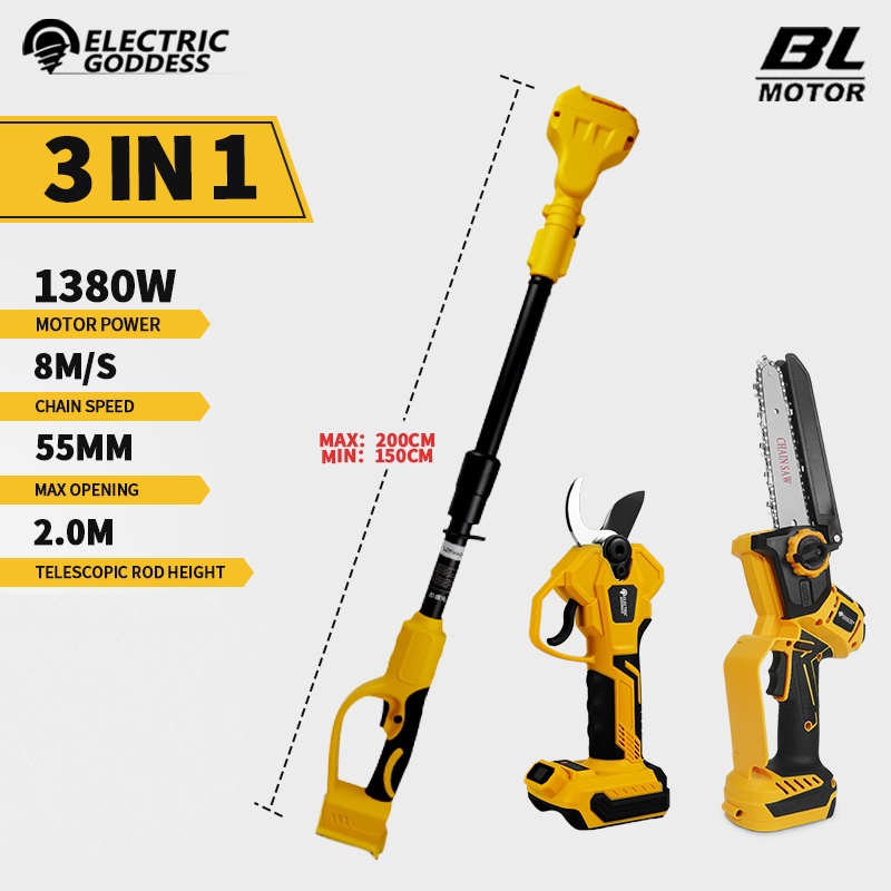 Brushless 6 Inch Electric Chai - Pole Saw Cordless review and price