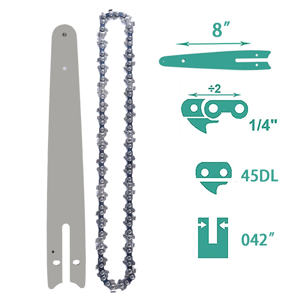 8 Inch Chains and Guide Bar Mi - Pole Saw Cordless review and price
