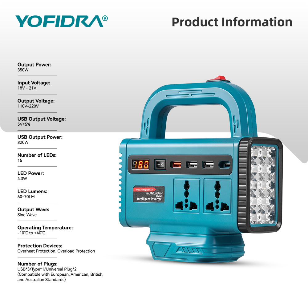 YOFIDRA 220V Portable Power In - Outdoor Powerwall review and price