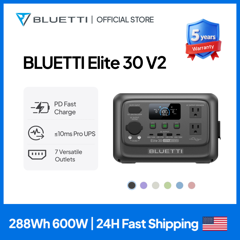 【Renew】BLUETTI Elite 30 V2 Por - Outdoor Powerwall review and price