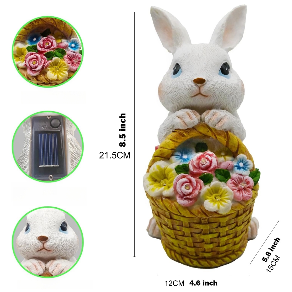 Solar Powered Rabbit Garden St - Outdoor Power Deals review and price