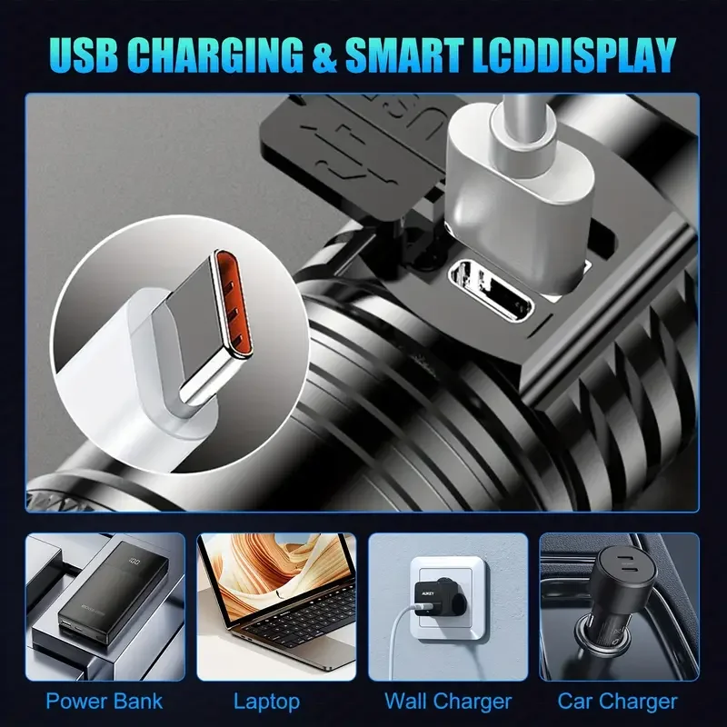 Tactical LED Flashlight 2000LM - Outdoor Power Supply review and price