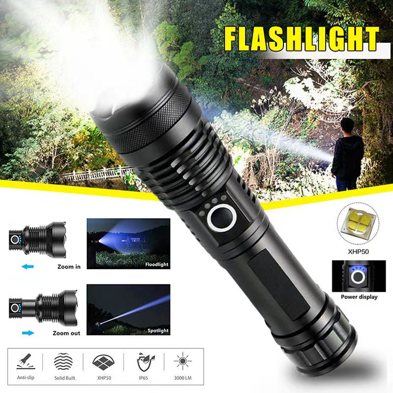 High Power XHP70 Led Flashligh - Outdoor Power Supply review and price